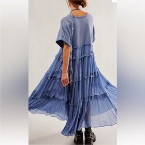 Free People layered tiered ruffle dress